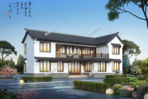 40万中式庭院别墅外观图，还带有小庭院，这样的生活自有无限乐趣。