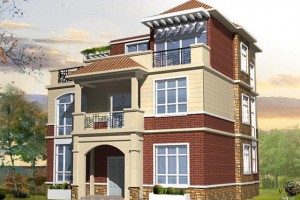 三层别墅建造实景图，这套户型还是挺经典的。