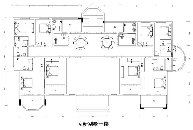 两兄弟合建占地360平米三层豪华欧式联排别墅，三层六个独立户型