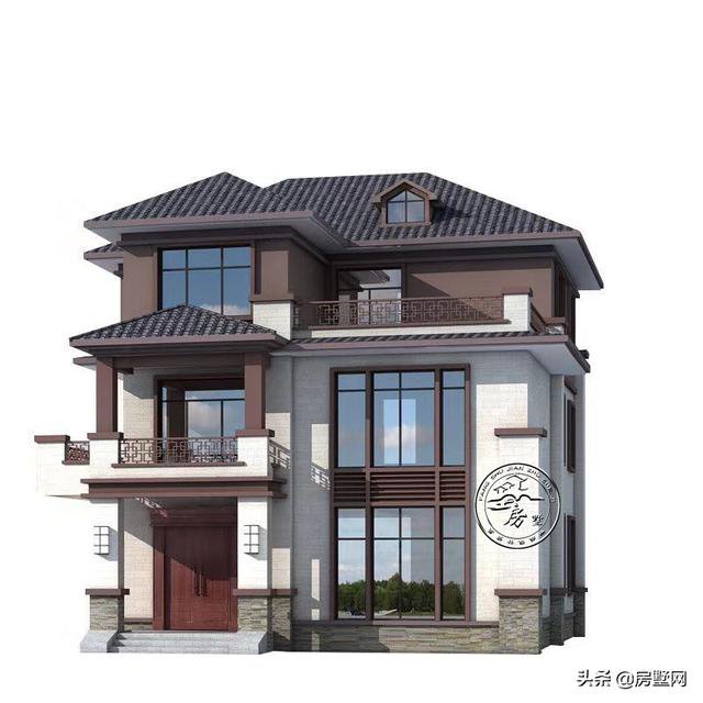 别墅设计：想建新中式别墅，一定要建一栋三层带露台的