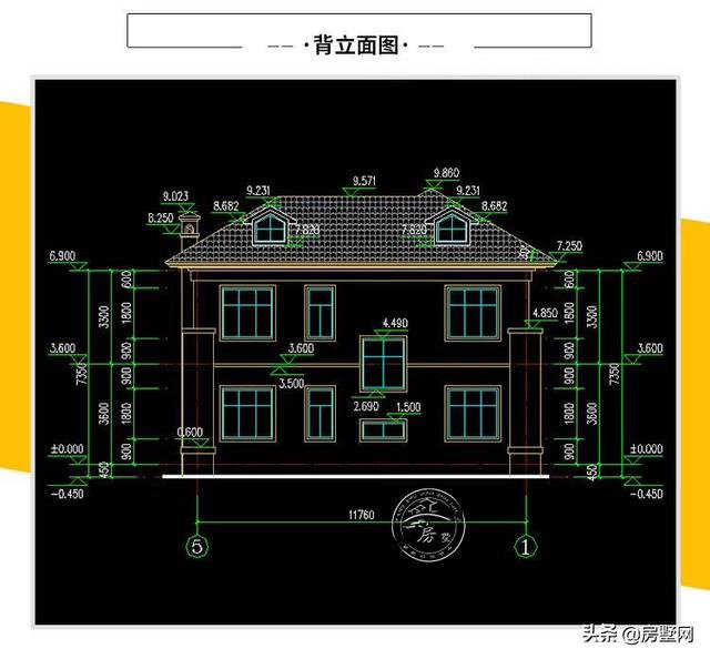 别墅设计：农村复古中式小洋房，还带紫藤萝架式露台