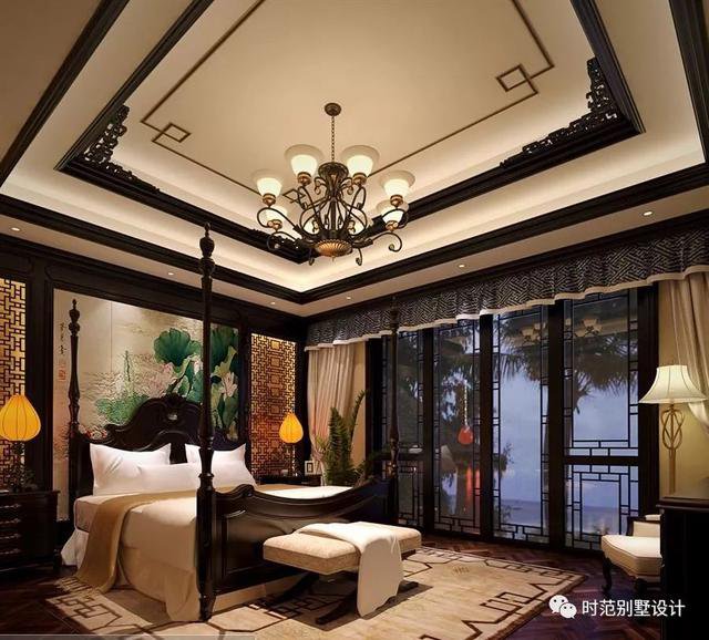 一层中式别墅带庭院水景，诗书传世的梦想之家
