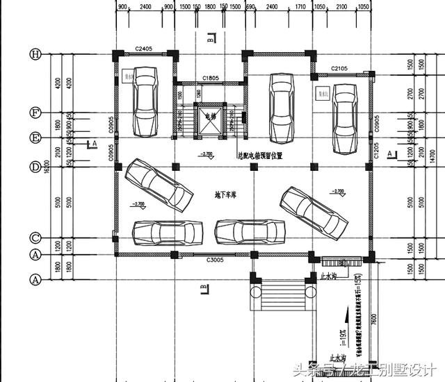 湖南株洲自建三层豪华欧式复式别墅设计方案分享带地下室车库设计