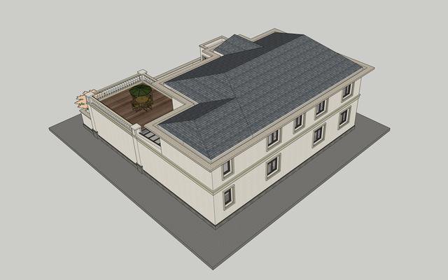 北京延庆王家别墅，建筑尺寸：20X20，土建造价：92万