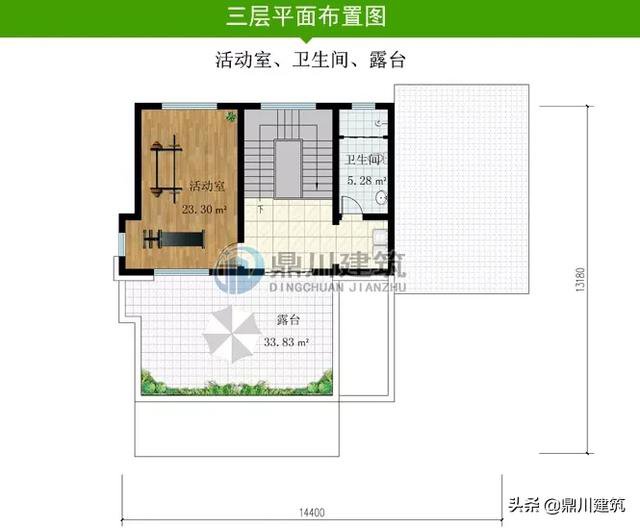 现代户型农村别墅，造型简洁空间感强，深受80、90后喜爱
