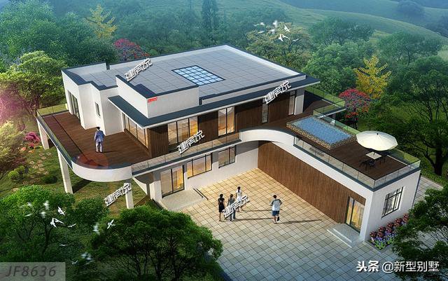 要建就建村里最牛逼的别墅，时尚前卫有钱