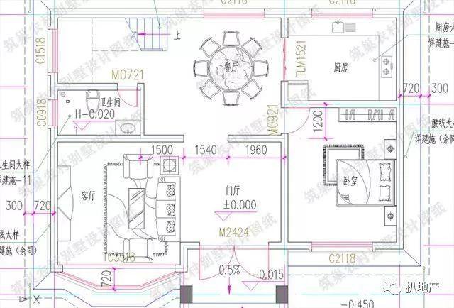 5套二层带5卧农村小别墅图纸，明明户型5最漂亮