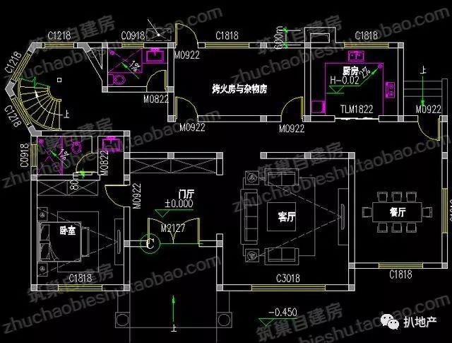 5套二层带5卧农村小别墅图纸，明明户型5最漂亮