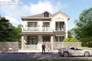 43.5万农村自建别墅设计方案，阳光房+大庭院邻居都说值。