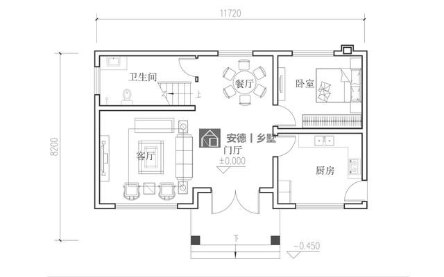 北京平谷李家别墅，建筑尺寸：12X8，土建造价：32万