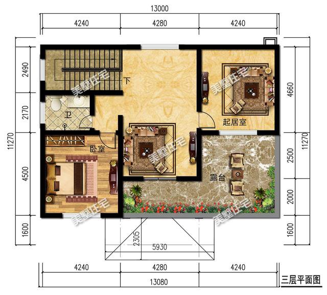 别墅还是三层好，130平这样建，一百年不过时