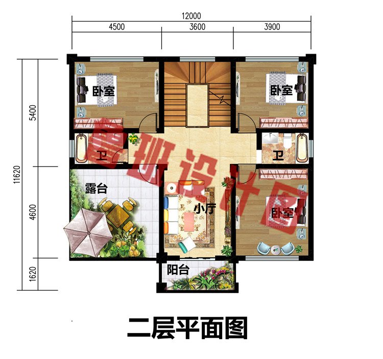 2019新式三间二房别墅设计图