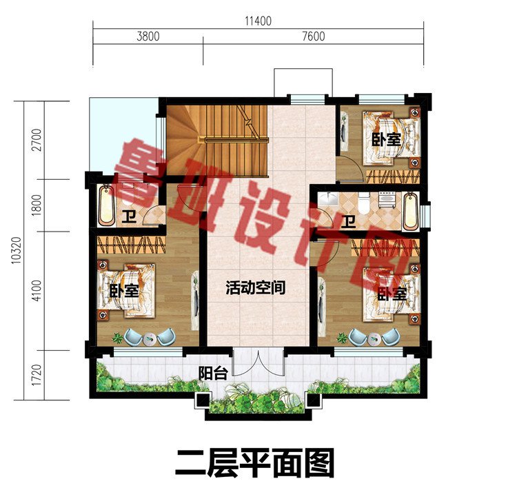 新款两层新中式别墅设计方案