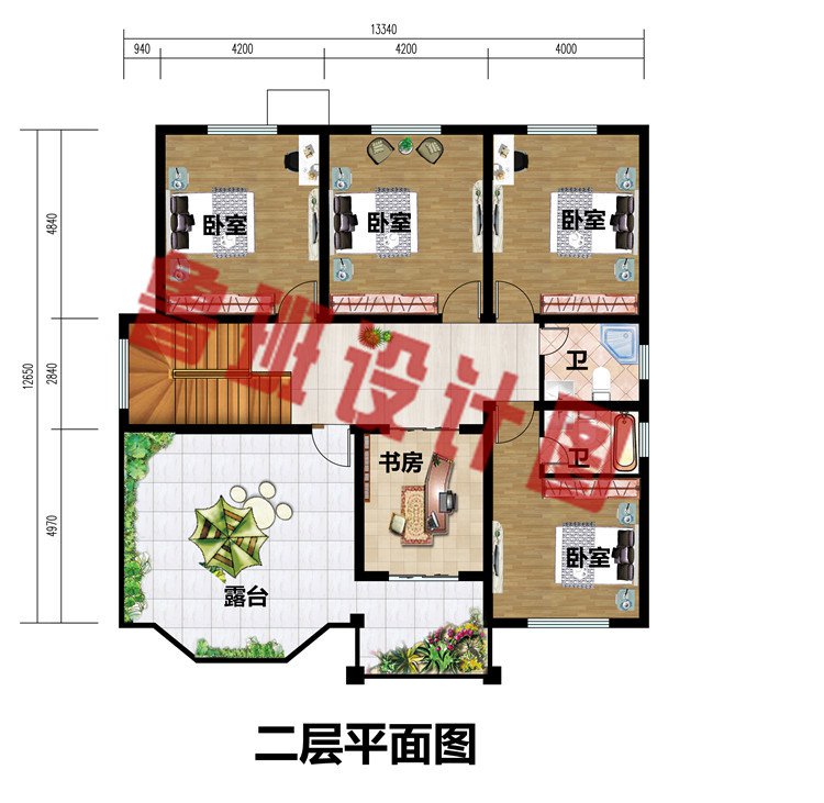 二层欧式新农村自建房别墅