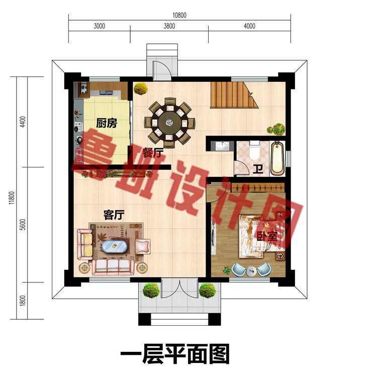 小户型两层新中式别墅设计图