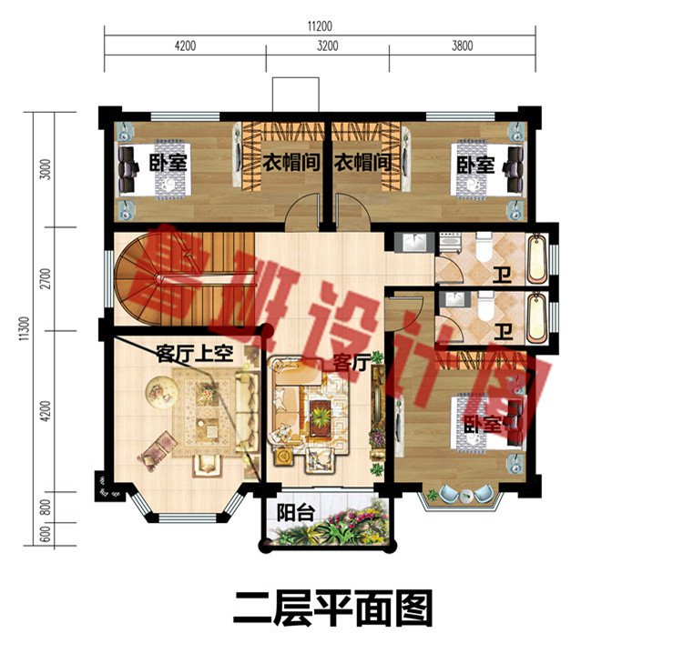 11x11米欧式农村三层自建房