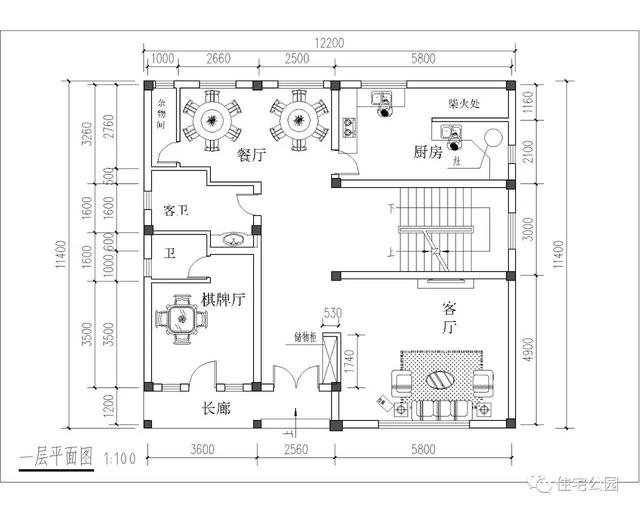 这个别墅设计我打100分，光看布局我就知道是给农村设计的