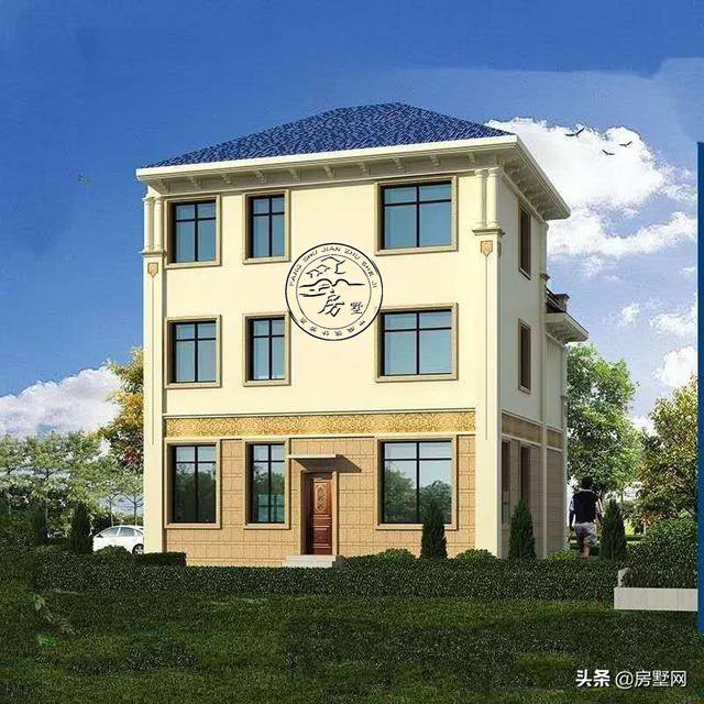 别墅设计：三层欧式精致别墅，双门保障巴适得很