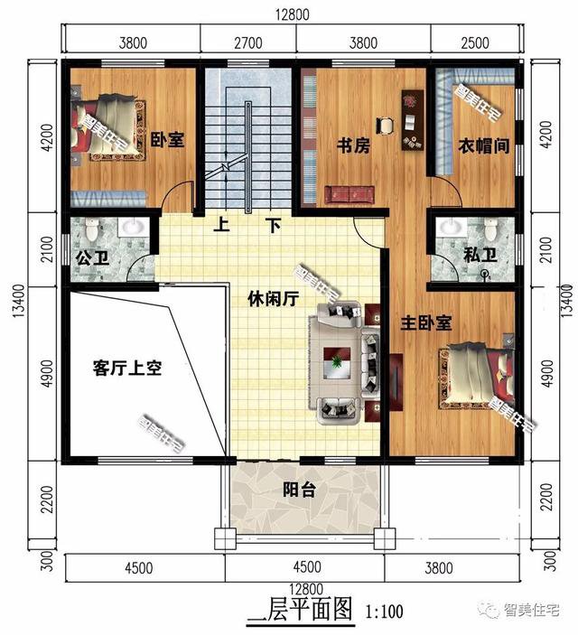 2栋客厅挑空设计的欧式别墅，漂亮大气，一看户主就是能人