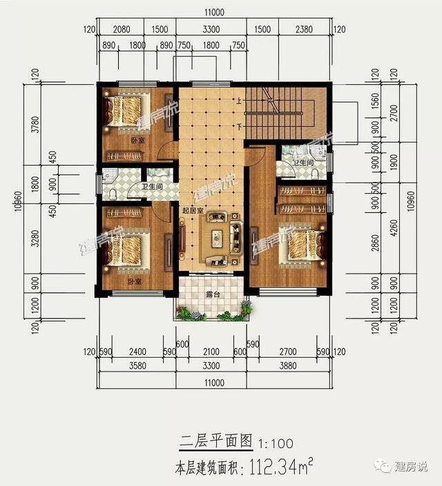 3套120平左右的欧式别墅，想给设计师送花，忒实用了！