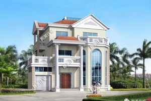 两栋自建房户型图纸，户型一很经典，南方很多村里都能见到。
