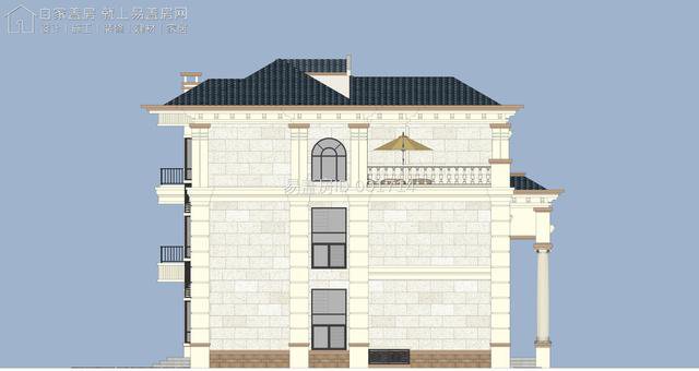 福建占地170.8㎡欧式农村别墅，“异形”基地实用款业主觉得很赞