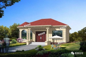 15万自建一层房屋户型图纸，采光性很好。