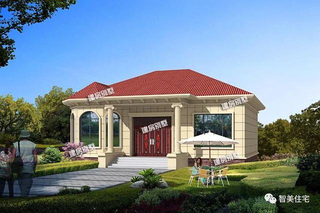 采光性很好的两栋一层自建房，15万也能盖别墅，老家不比城里差