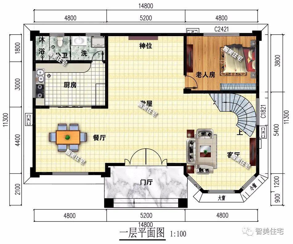 2栋建在湖南农村，带堂屋设计的简欧别墅，超羡慕老家有地的人