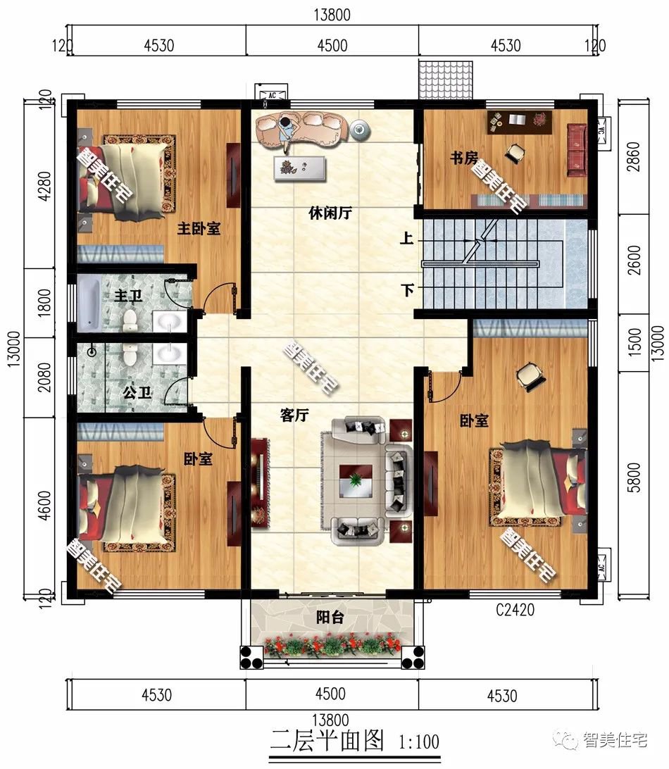 2栋建在湖南农村，带堂屋设计的简欧别墅，超羡慕老家有地的人