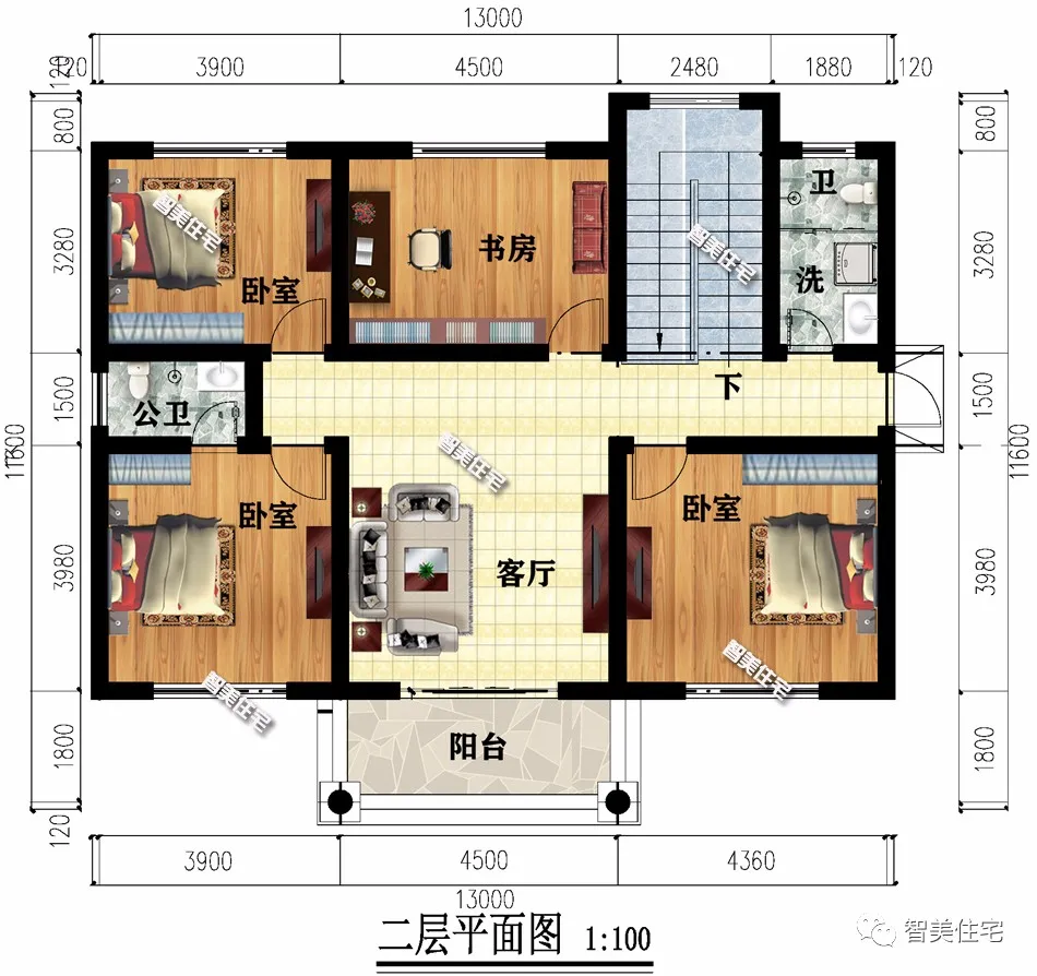 6栋简约方正小别墅，造价25万左右，不是土豪也盖得起