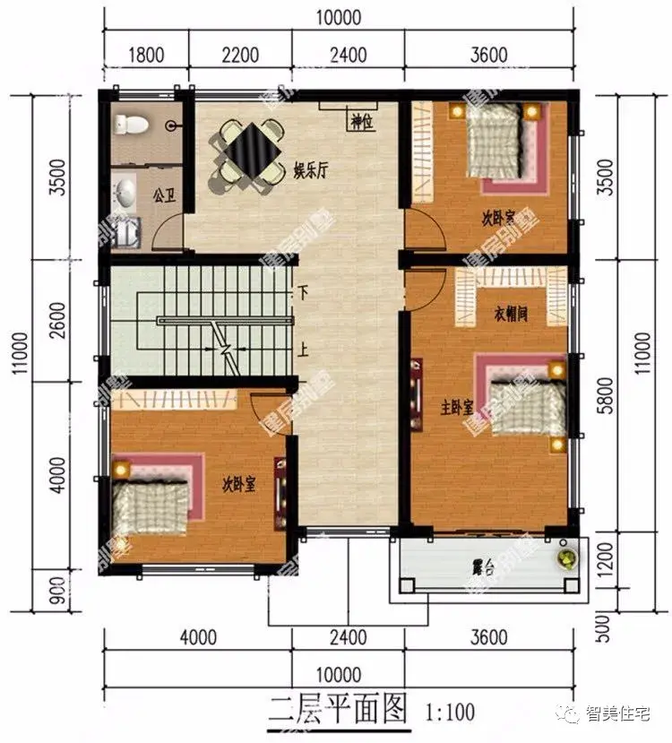 2栋面宽10米左右的小别墅，户型一很经典，造价20多万