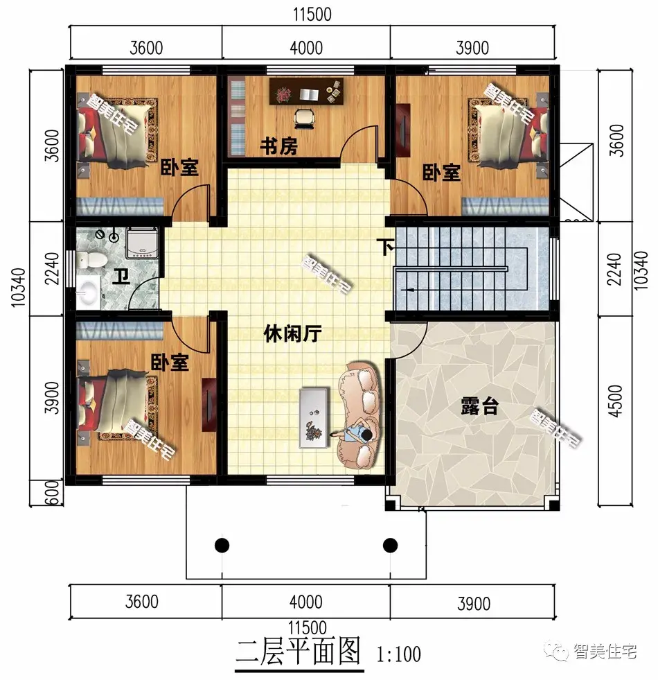 23万可盖成的一栋小别墅，两层带堂屋和大露台，好看养眼