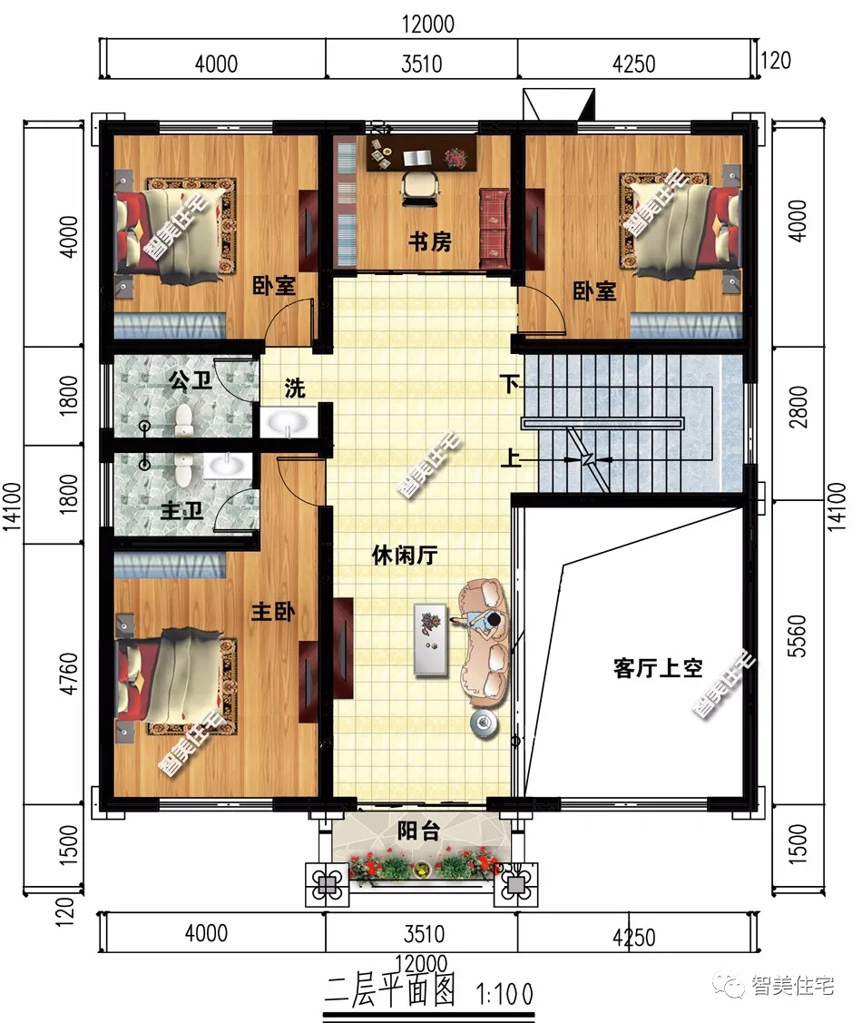 面宽12米的两栋简欧别墅，每栋造价35万左右，这就是生活品质