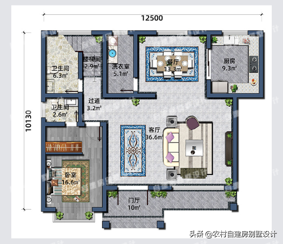 农村自建房宅基地太小怎么办？这款别墅设计图纸告诉你