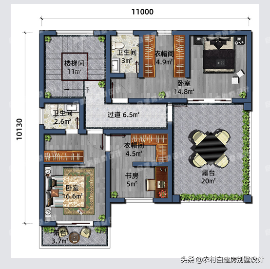 农村自建房宅基地太小怎么办？这款别墅设计图纸告诉你