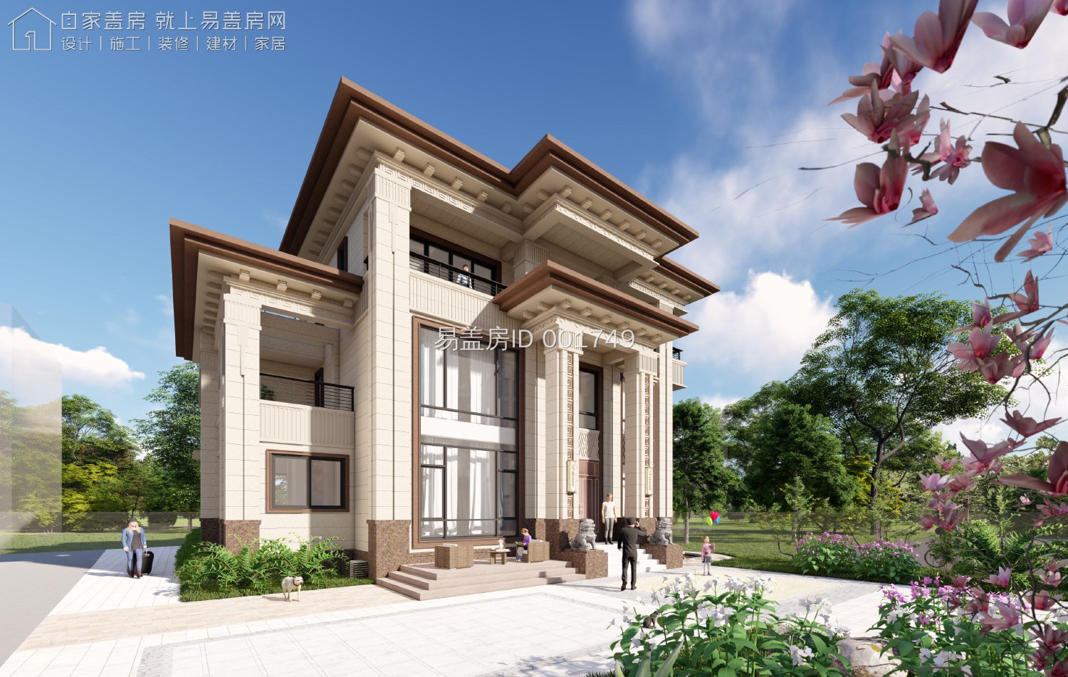 乡村自建房｜福建业主88W造15.5m×14.4m新中式别墅