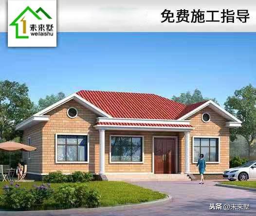 农村小胖子形态院子自建房，别墅设计图