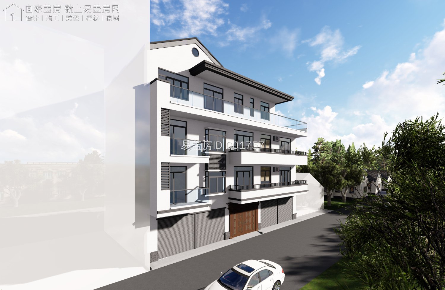 山西吕梁商住两用4层爆款新中式农村别墅你觉得怎样