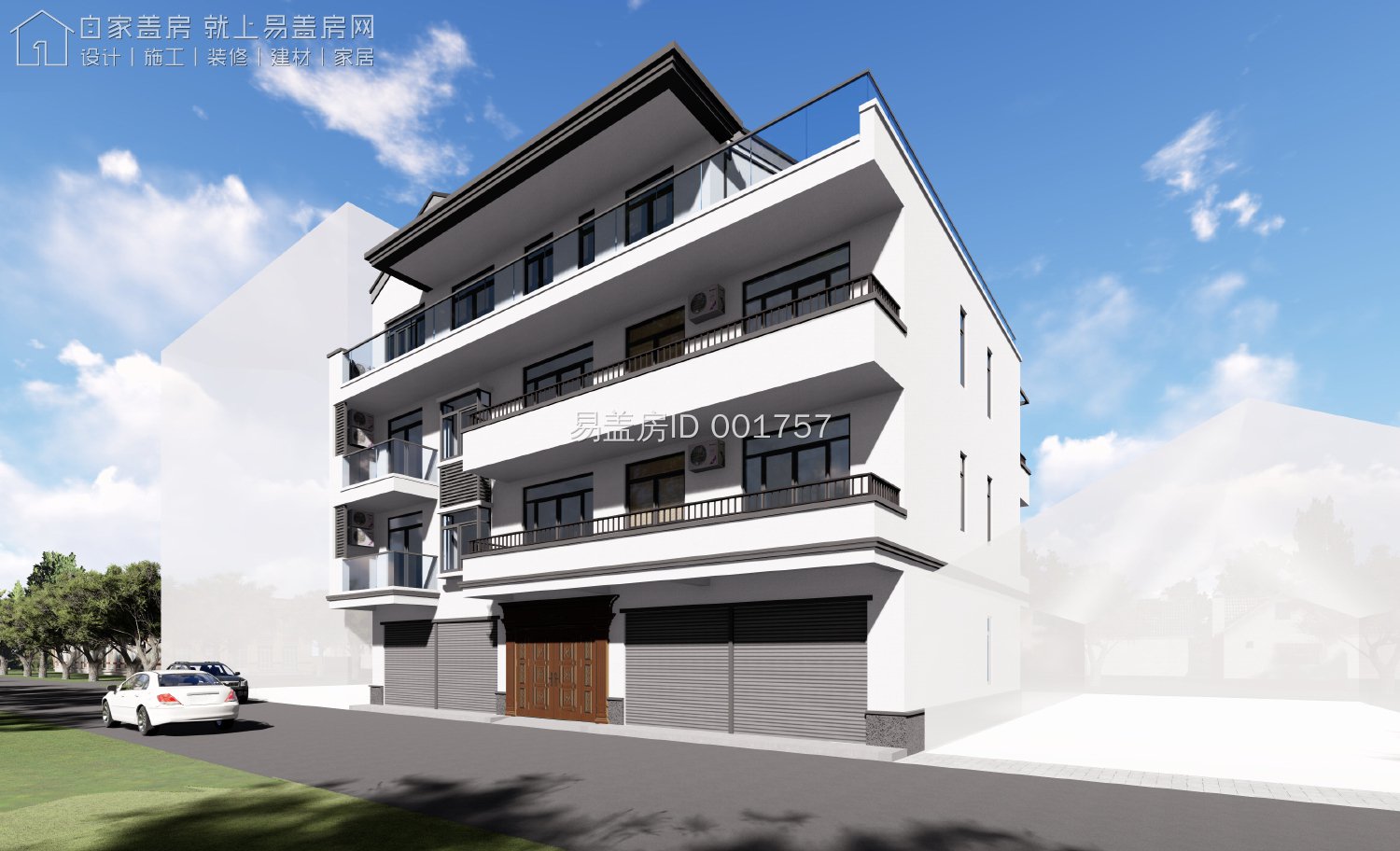 山西吕梁商住两用4层爆款新中式农村别墅你觉得怎样
