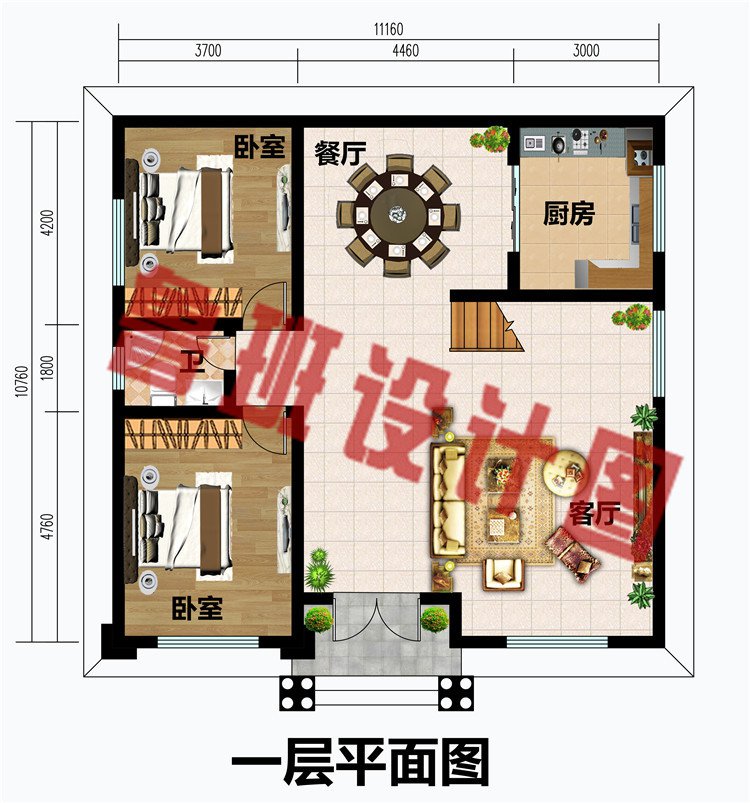 三层经典欧式乡间别墅效果图