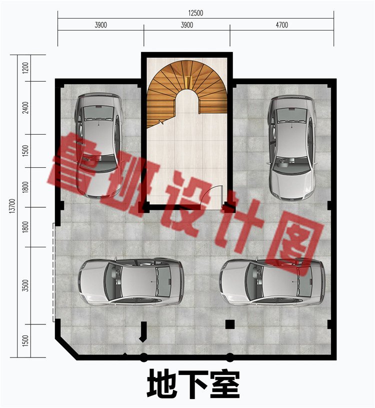 160平米大户型三层别墅设计