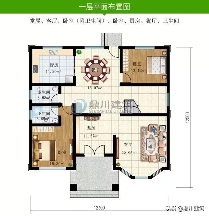 106万建二层别墅，主体+装修+家具+围墙，户主说这钱花得值