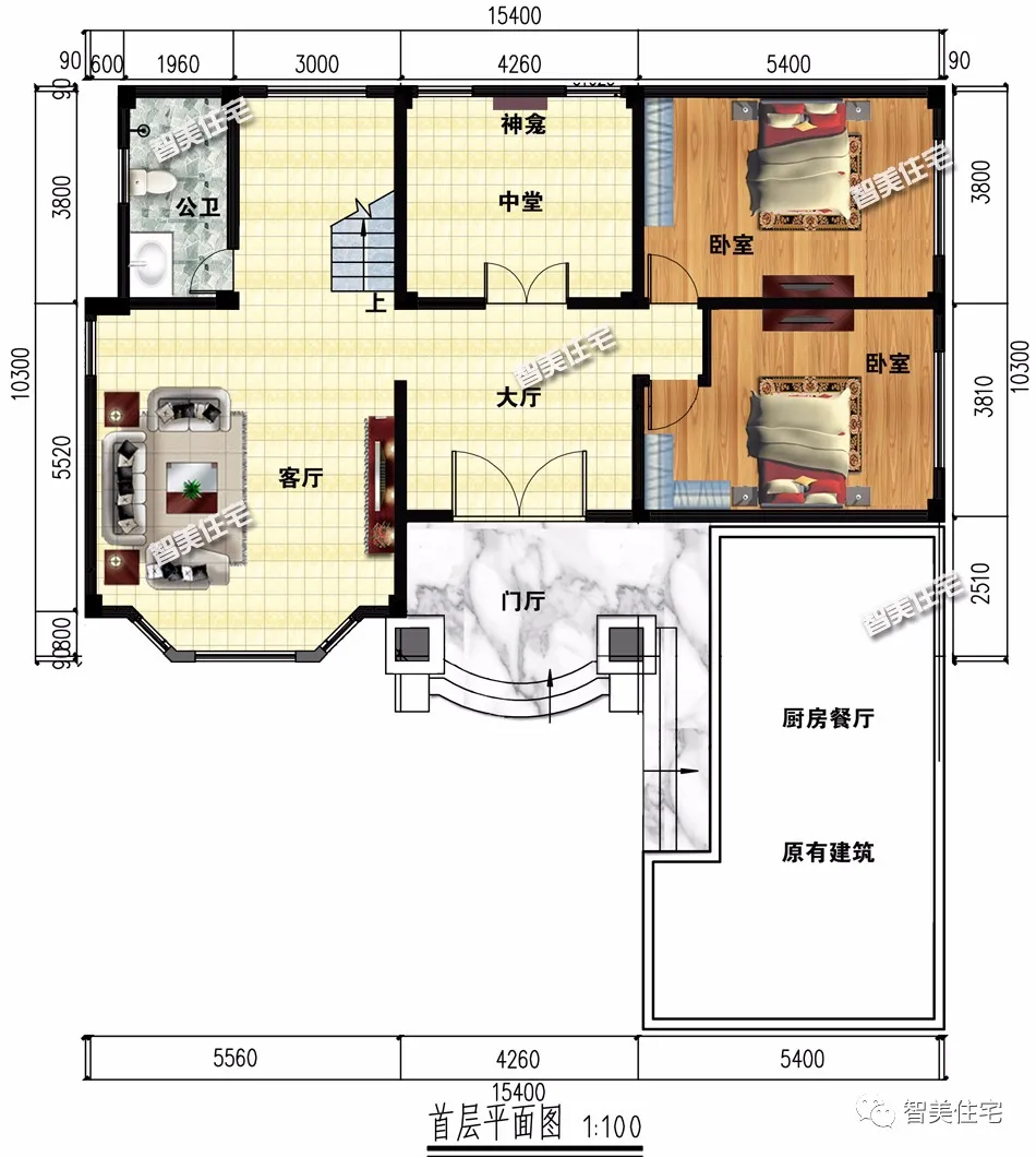 2栋平屋面设计，建在广东农村的别墅，第一栋做法很巧妙