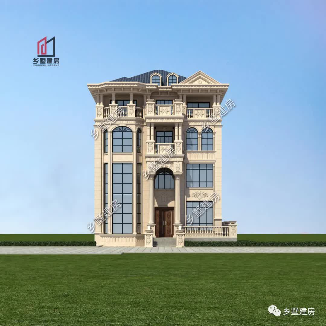 占地120平的四层欧式别墅，奢华典雅，成功人士必备