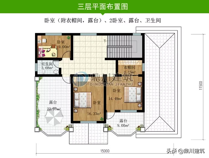 四开间带堂屋别墅，大空间功能全利用率高，布局配置合理居住舒适