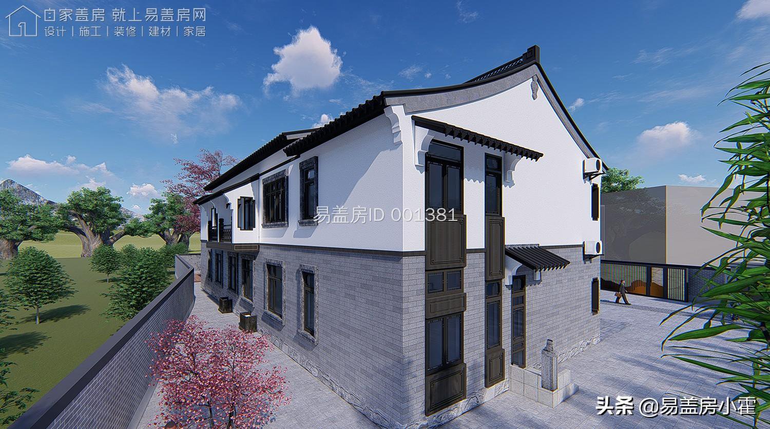 农村自建房丨中式传统对称美学—双拼别墅丨5套双拼别墅设计案例
