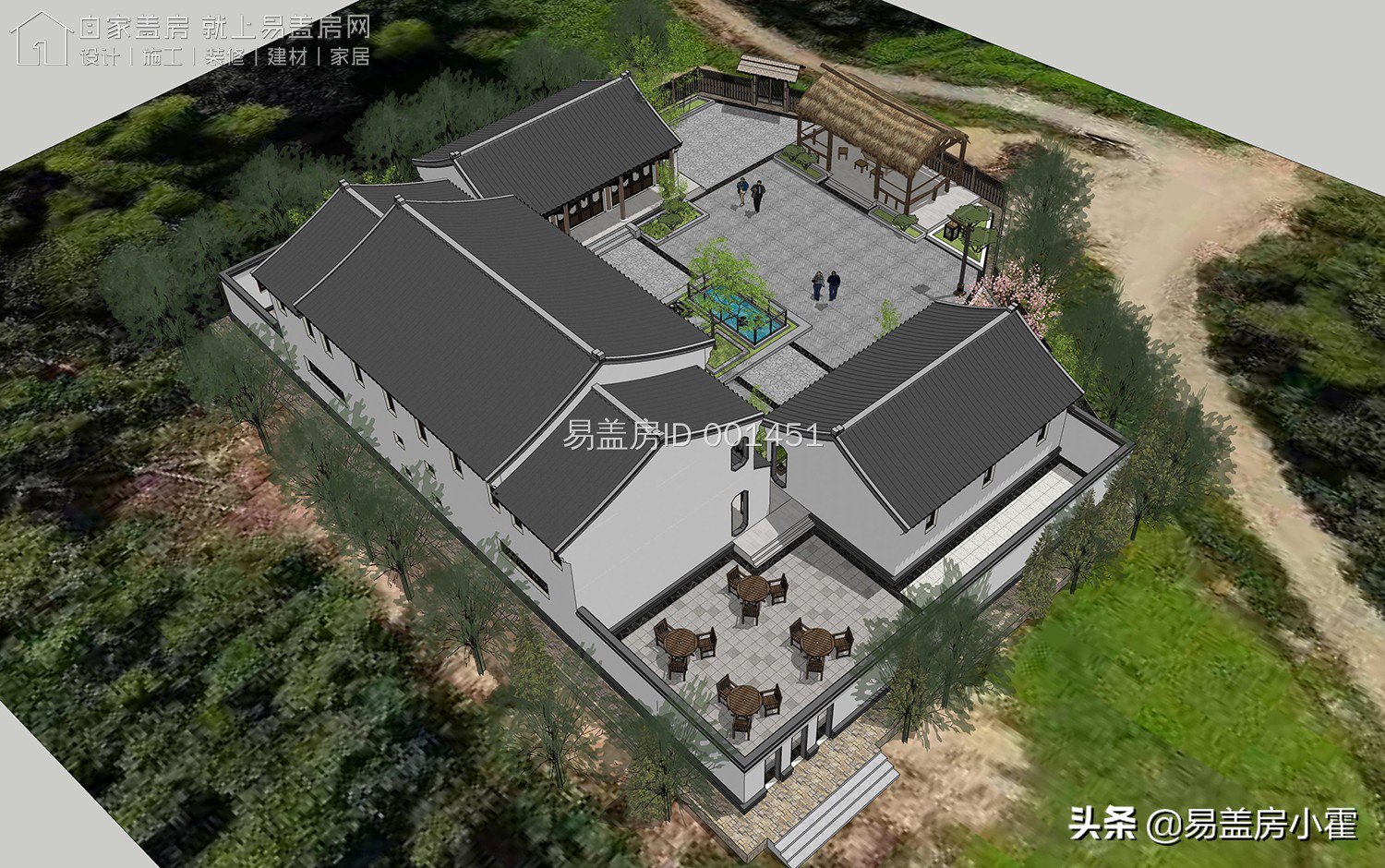 农村自建房丨中式传统对称美学—双拼别墅丨5套双拼别墅设计案例