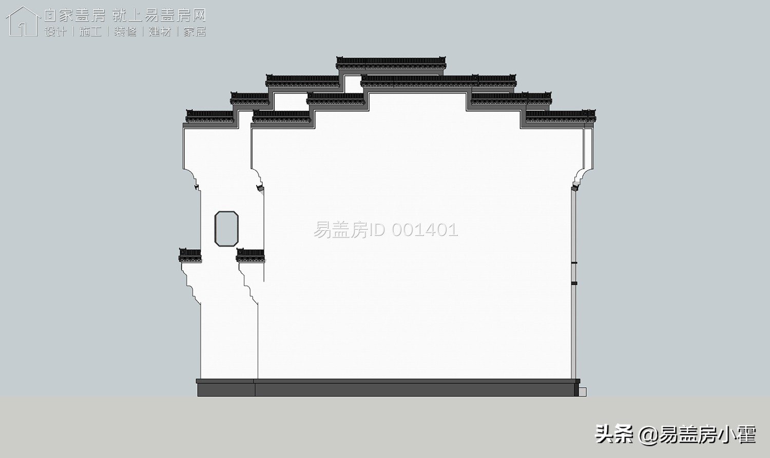 农村自建房丨中式传统对称美学—双拼别墅丨5套双拼别墅设计案例
