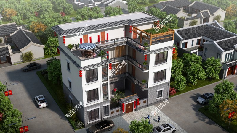 老人说：农村建房堂屋不能少，这10套别墅设计，造价25万起